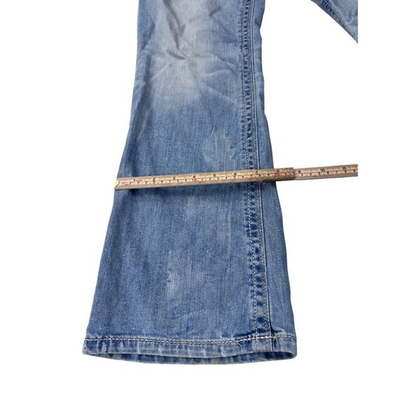 Express Jeans Stella Low Rise Bootcut Denim Womens 6 Blue - Picture 7 of 12